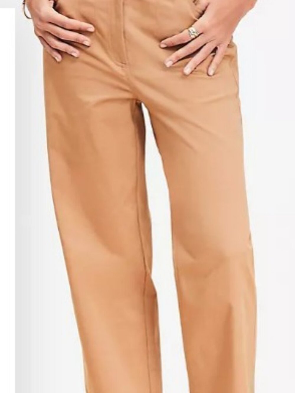 NWT LOFT Darted Straight Pants in Stretch Cotton - Size 10